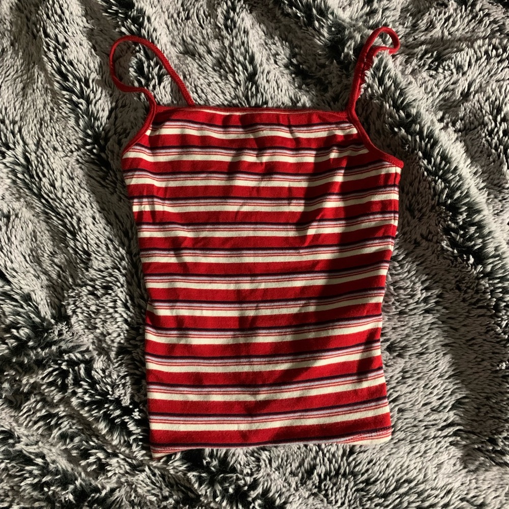 🪐 Red Striped Tank Top 🌟